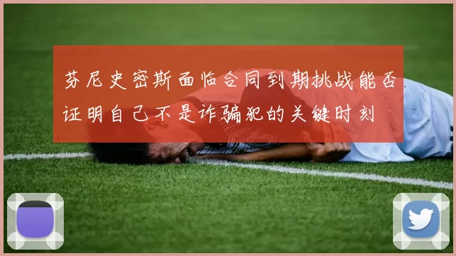 芬尼史密斯面临合同到期挑战能否证明自己不是诈骗犯的关键时刻